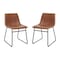 Flash Furniture 18" Light Brown LeatherSoft Dining Chairs, 2PK ET-ER18345-18-LB-BK-GG - alternate 5